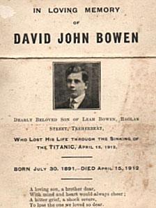 Memorial David John Bowen