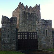 The entrance to the keep