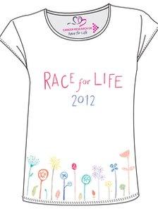 Picture of Claire Wood's winning t-shirt design, which is intended to evoke hope and togetherness