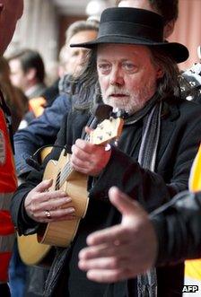 Lillebjoern Nilsen performs in Oslo, 26 April