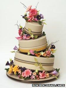 Ornate wedding cake