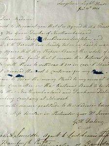 Grace Darling letter