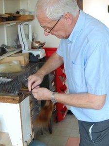 Alan Northcote of Banbury Postiche with hair sample