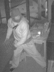 CCTV images from theft of Wenlok Jug