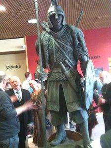 Anglo-Saxon warrior statue