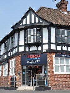 Tesco Express store in the former Friendship Inn, Knowle