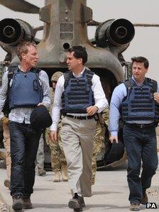 Jim Murphy, Ed Miliband and Douglas Alexander