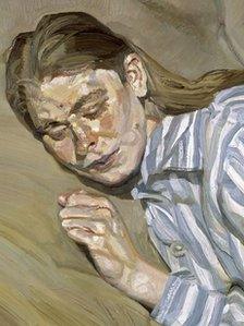 Lucian Freud's Girl in a Striped Nightdress