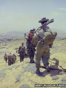 French soldiers in Algeria (undated photo)