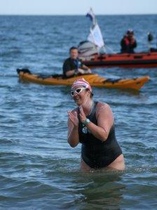 Anna Wardley celebrates