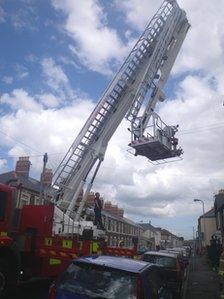 The fire service aerial ladder