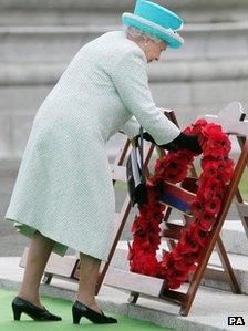 The Queen laid a wreath in Dublin