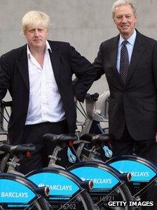 Boris Johnson and Marcus Agius