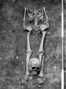 One of the Roman skeletons found at the site