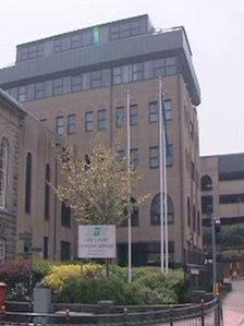 A Torfaen council building in Pontypool