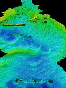 Rotherfield wreck in Burra Sound, at Scapa Flow