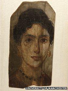 Portrait panel of mummy