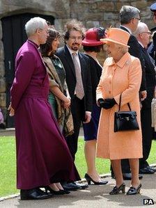 The Queen with the Bishop of Durham