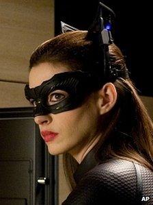 Anne Hathaway as Selina Kyle in The Dark Knight Rises