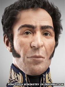 Simon Bolivar 3-D face reconstruction