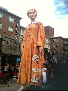 Lady Godiva puppet