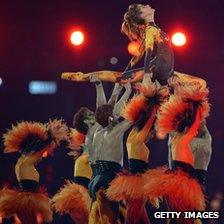 Darcey Bussell and dancers at the London 2012 closing ceremony