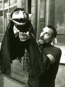 Jerry Nelson and Sesame Street character Count von Count