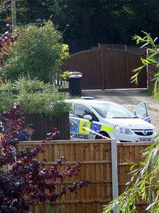 Essex Police at the scene