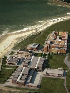 Aerial view of proposed campus