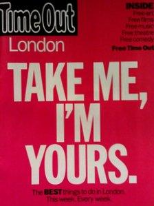 The first free edition of Time Out London