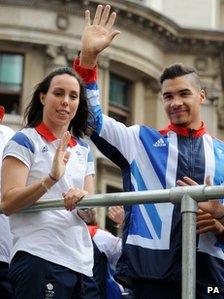 Beth Tweddle and Louis Smith