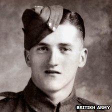 Private Lewis James Curtis. Pic: Army