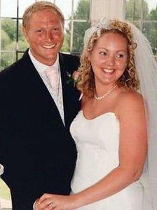 Sgt Nightingale and his wife Sally on their wedding day