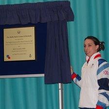 Beth Tweddle opening the centre