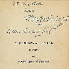 Charles Dickens' signed A Christmas Carol