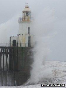 Cambois Pier in Northumberland