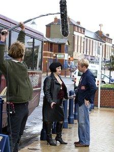 Gavin and Stacey filming in Barry