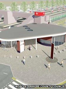 Artist's impression of proposed site