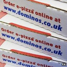 Domino's Pizza boxes