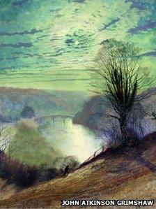 John Atkinson Grimshaw On the Tees, near Barnard Castle - Leeds Museum and Galleries (City Art Gallery) The Bridgeman Art Library