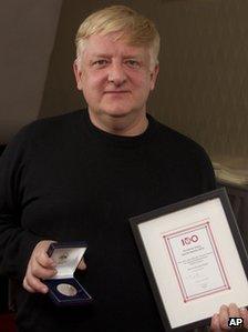 Simon Russell Beale holds the award for Best Shakespearean Performance following the Critics" Circle Theatre Awards