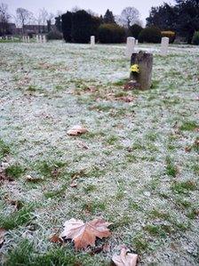 A cemetery in Chelmsford