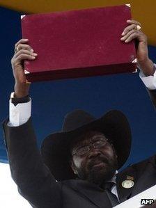 South Sudan's President Salva Kiir 9 July 2011