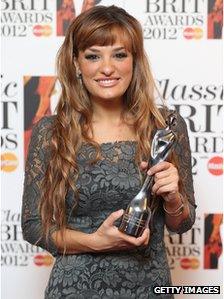 Nicola Benedetti holds the award for Best Female Artist as she attends the Classic Brit Awards in October