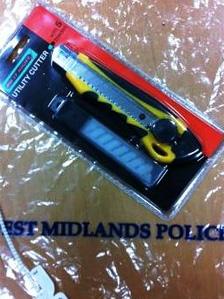 Knife recovered by West Midlands Police