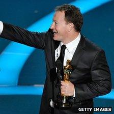 Simon Beaufoy at the Oscars in 2009