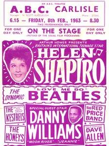 Flyer from 8 February 1963 concert