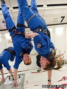 Tim Peake and Gail Iles