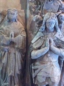 Rhys ap Tomos' tomb at St Peter's Church in Carmarthen