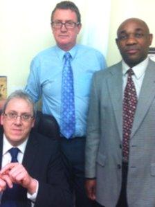 Dr Edgar Coward, Dr Andrew McCaddon, and Dr Clipps Kamutasa